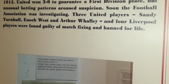 histoire du sport au musée du stade Old Trafford, en lien avec un thème étudié en terminale